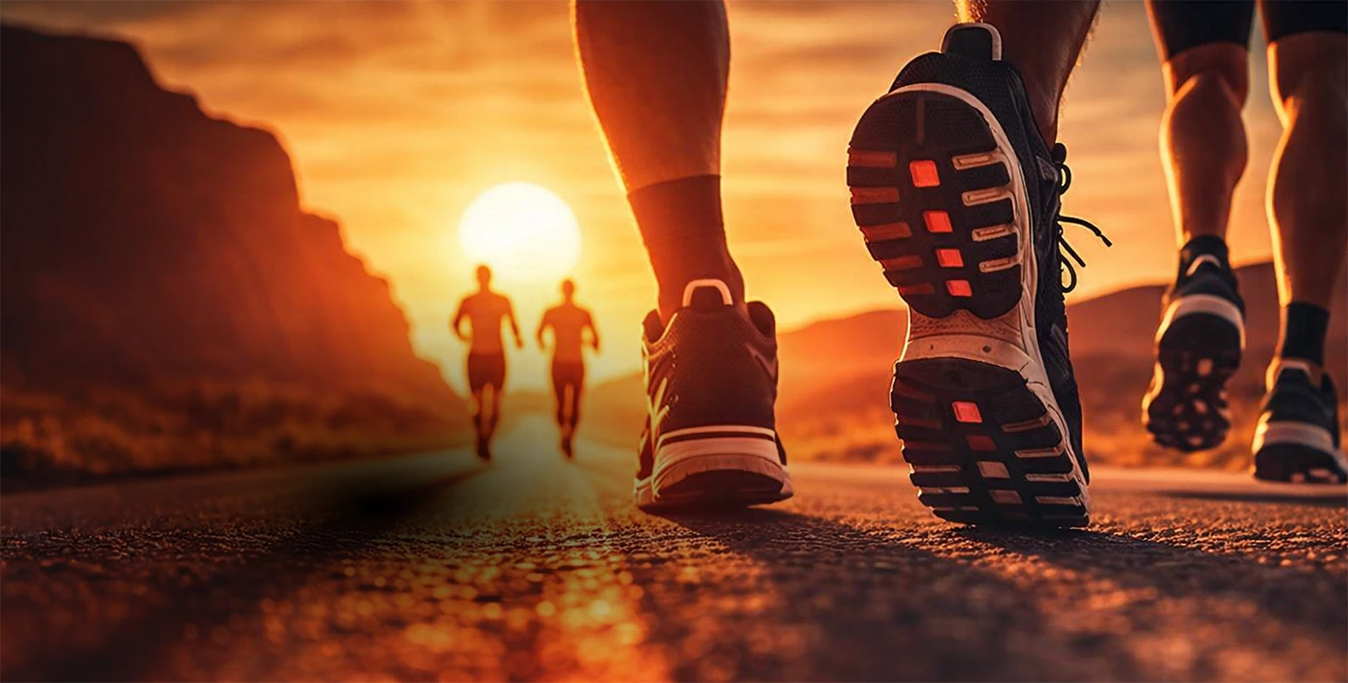 runners feet at the start of a race